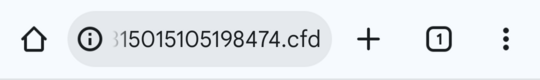 Pasek adresu w przeglądarce Chrome na systemie Android z widocznym drugim adresem