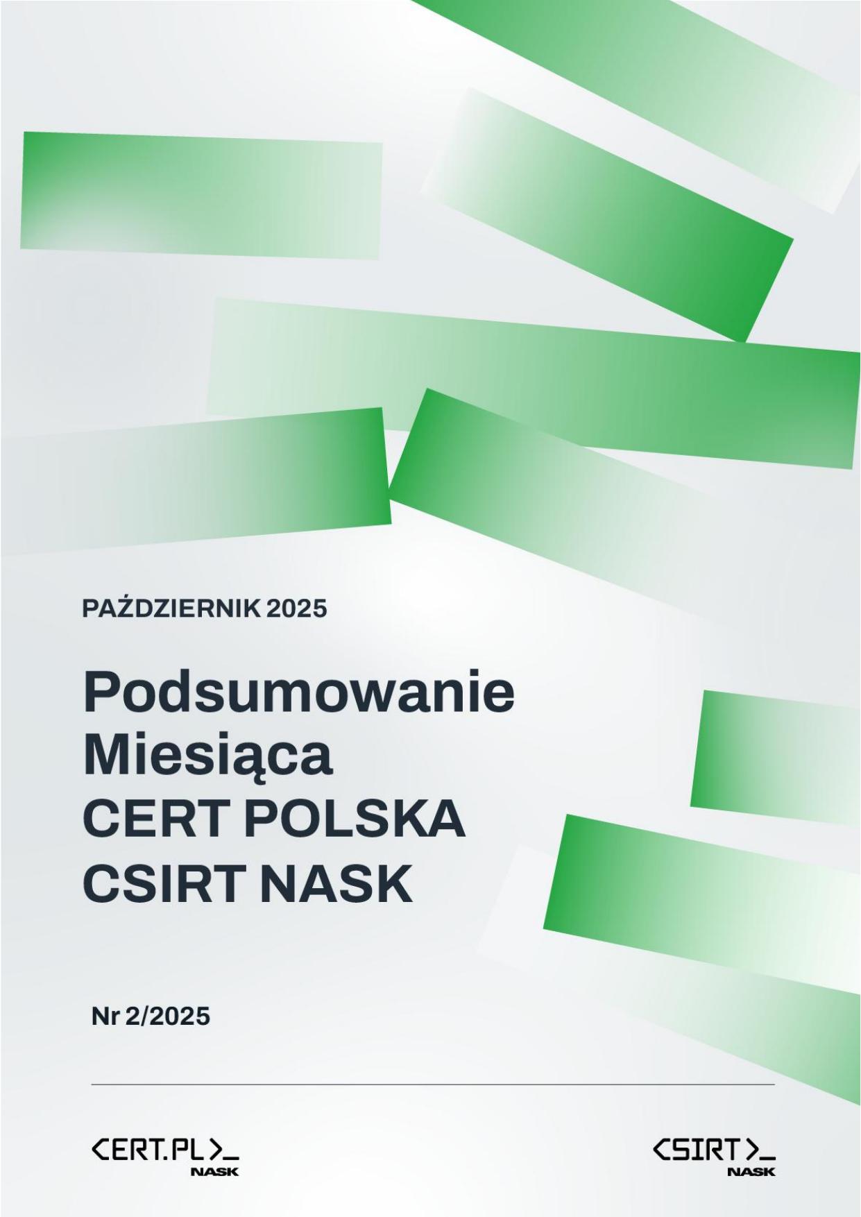 Raport miesięczny CSIRT NASK za październik 2025