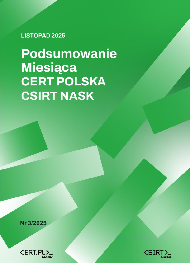 Raport miesięczny CSIRT NASK za listopad 2025