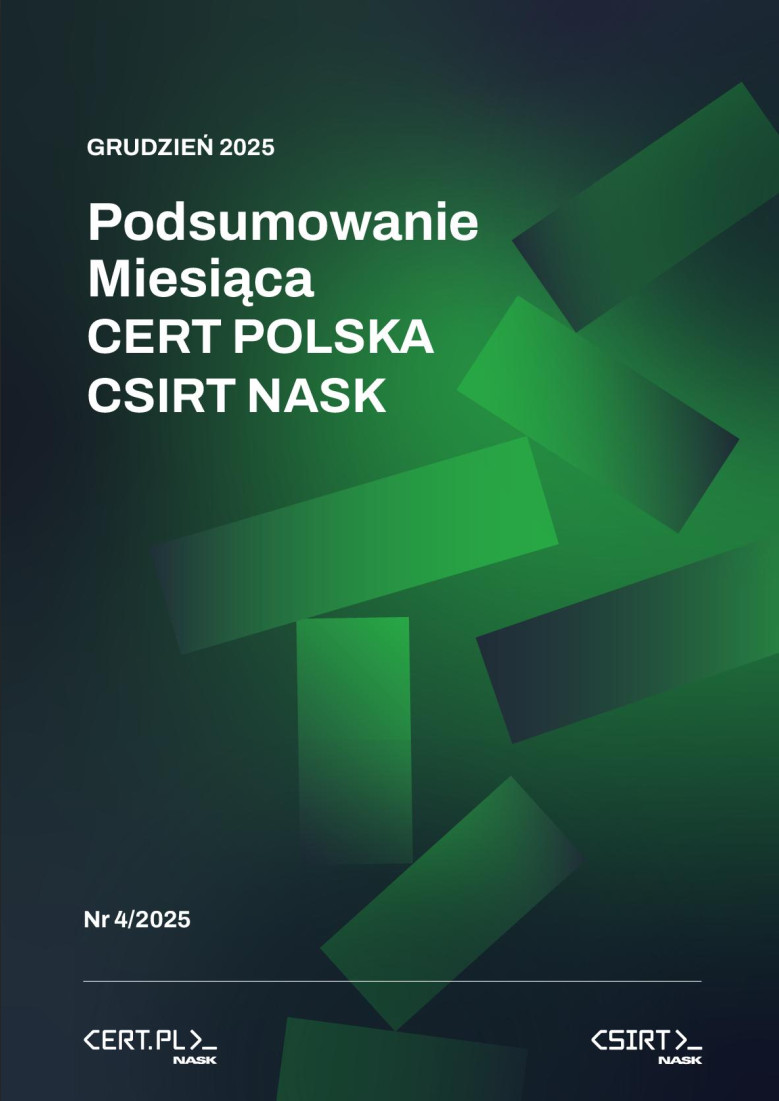 Raport miesięczny CERT Polska za grudzień 2025